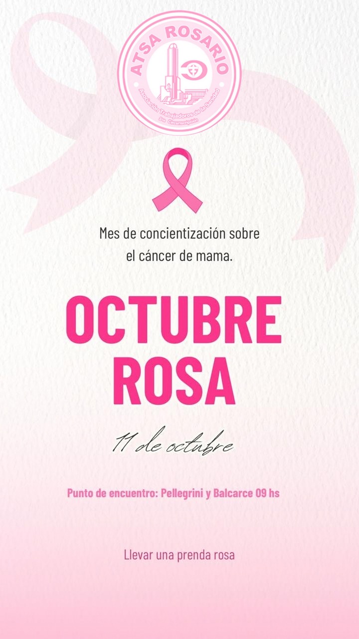 ATSA Rosario se suma a la marcha por el Octubre Rosa